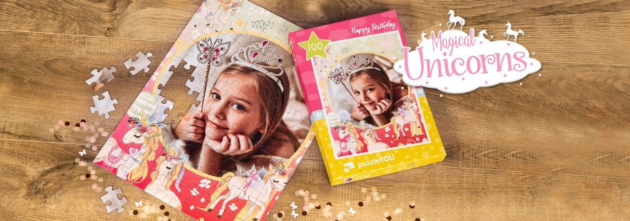 Diseña un Puzzle-Unicornio infantil