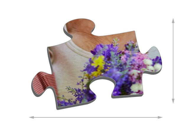 Tamaño de las piezas del puzzle