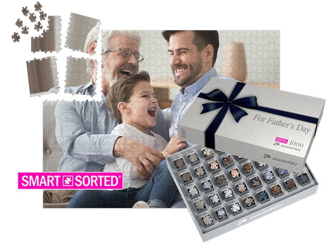 Caja "Lazo de regalo azul"