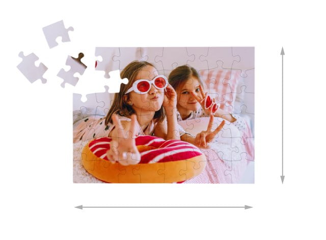 Tamaño del puzzle ensamblado