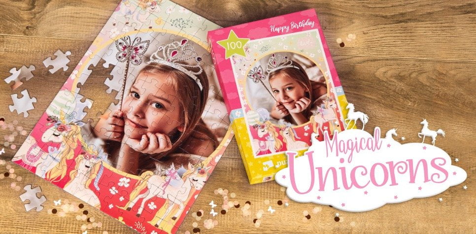 Diseña un Puzzle-Unicornio infantil
